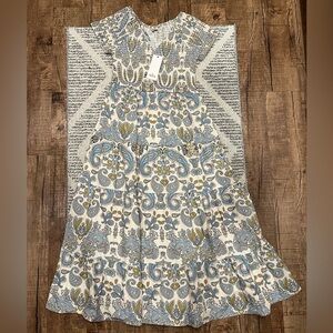 Niza Paisley Cotton Dress Boho Coastal